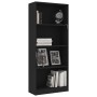 4-level black plywood shelf 60x24x142 cm by vidaXL, Bookcases and shelves - Ref: Foro24-800874, Price: 61,31 €, Discount: %