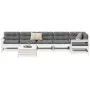 Gartensofa-Set 7-teilig aus massivem weißem Kiefernholz von vidaXL, Gartensets - Ref: Foro24-3250905, Preis: 455,90 €, Rabatt: %