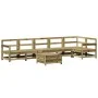 Gartensofa-Set 7-teilig aus imprägniertem Kiefernholz von vidaXL, Gartensets - Ref: Foro24-3250907, Preis: 416,69 €, Rabatt: %