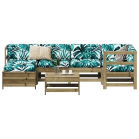 Garden sofa set 7 pieces impregnated pine wood by vidaXL, Garden sets - Ref: Foro24-3250911, Price: 432,24 €, Discount: %