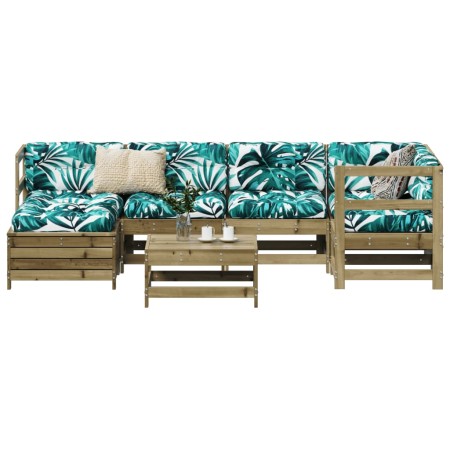 Garden sofa set 7 pieces impregnated pine wood by vidaXL, Garden sets - Ref: Foro24-3250911, Price: 432,24 €, Discount: %