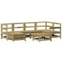 Gartensofa-Set 7-teilig aus imprägniertem Kiefernholz von vidaXL, Gartensets - Ref: Foro24-3250951, Preis: 408,73 €, Rabatt: %