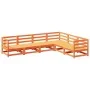Gartensofa-Set 6-teilig, massives Kiefernholz, wachsbraun von vidaXL, Gartensets - Ref: Foro24-3299453, Preis: 390,44 €, Raba...