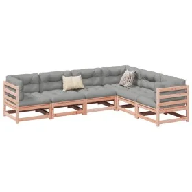 6-teilige Gartensofagarnitur mit Kissen aus Douglasienholz von vidaXL, Gartensets - Ref: Foro24-3299458, Preis: 553,33 €, Rab...