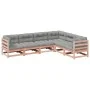 6-piece garden sofa set with Douglas fir wood cushions by vidaXL, Garden sets - Ref: Foro24-3299458, Price: 553,33 €, Discoun...