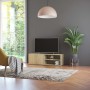 TV-Schrank aus eichenfarbenem Sperrholz, 120 x 34 x 37 cm von vidaXL, TV-Möbel - Ref: Foro24-801155, Preis: 57,40 €, Rabatt: %