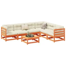 Garden sofa set 7 pieces solid pine wood wax brown by vidaXL, Garden sets - Ref: Foro24-3299464, Price: 439,65 €, Discount: %