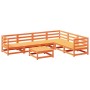 Garden sofa set 7 pieces solid pine wood wax brown by vidaXL, Garden sets - Ref: Foro24-3299464, Price: 445,75 €, Discount: %