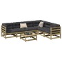 Gartensofa-Set 7-teilig aus imprägniertem Kiefernholz von vidaXL, Gartensets - Ref: Foro24-3299466, Preis: 405,88 €, Rabatt: %