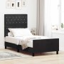 Estructura de cama con cabecera Negro 100 x 200 cm Terciopelo