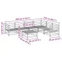 Garden sofa set 7 pieces impregnated pine wood by vidaXL, Garden sets - Ref: Foro24-3299466, Price: 400,17 €, Discount: %