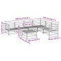 Gartensofa-Set 7-teilig aus imprägniertem Kiefernholz von vidaXL, Gartensets - Ref: Foro24-3299466, Preis: 405,88 €, Rabatt: %