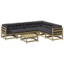 7-teiliges Gartensofa-Set mit Kissen aus imprägniertem Kiefernholz von vidaXL, Gartensets - Ref: Foro24-3299470, Preis: 669,8...