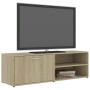 TV-Schrank aus eichenfarbenem Sperrholz, 120 x 34 x 37 cm von vidaXL, TV-Möbel - Ref: Foro24-801155, Preis: 57,40 €, Rabatt: %