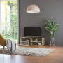 Mueble de TV madera contrachapada color roble 120x34x37 cm de vidaXL, Muebles TV - Ref: Foro24-801155, Precio: 59,17 €, Descu...