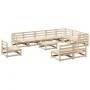 Garden sofa set 11 pieces solid pine wood by vidaXL, Garden sets - Ref: Foro24-3299485, Price: 565,72 €, Discount: %