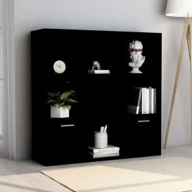 Black plywood shelf 98x30x98 cm by vidaXL, Bookcases and shelves - Ref: Foro24-801117, Price: 81,37 €, Discount: %