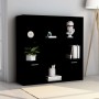 Schwarzes Sperrholzregal 98x30x98 cm von vidaXL, Bücherregale und Regale - Ref: Foro24-801117, Preis: 83,68 €, Rabatt: %