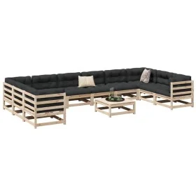 Garden sofa set 11 pieces solid pine wood by vidaXL, Garden sets - Ref: Foro24-3299644, Price: 604,41 €, Discount: %