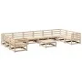 Garden sofa set 11 pieces solid pine wood by vidaXL, Garden sets - Ref: Foro24-3299644, Price: 604,41 €, Discount: %