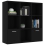 Black plywood shelf 98x30x98 cm by vidaXL, Bookcases and shelves - Ref: Foro24-801117, Price: 83,68 €, Discount: %
