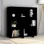 Estantería de madera contrachapada negro 98x30x98 cm de vidaXL, Librerías y estanterías - Ref: Foro24-801117, Precio: 81,37 €...