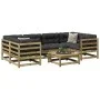 7-piece garden sofa set with impregnated pine wood cushions by vidaXL, Garden sets - Ref: Foro24-3299315, Price: 683,03 €, Di...
