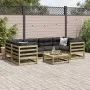 7-piece garden sofa set with impregnated pine wood cushions by vidaXL, Garden sets - Ref: Foro24-3299315, Price: 683,03 €, Di...