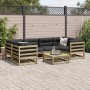 7-teiliges Gartensofa-Set mit Kissen aus imprägniertem Kiefernholz von vidaXL, Gartensets - Ref: Foro24-3299315, Preis: 684,3...