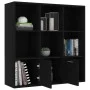 Schwarzes Sperrholzregal 98x30x98 cm von vidaXL, Bücherregale und Regale - Ref: Foro24-801117, Preis: 81,37 €, Rabatt: %
