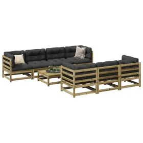 Garden sofa set 8 pieces impregnated pine wood by vidaXL, Garden sets - Ref: Foro24-3299322, Price: 466,14 €, Discount: %