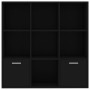 Black plywood shelf 98x30x98 cm by vidaXL, Bookcases and shelves - Ref: Foro24-801117, Price: 83,68 €, Discount: %