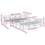Gartensofa-Set 8-teilig aus imprägniertem Kiefernholz von vidaXL, Gartensets - Ref: Foro24-3299322, Preis: 466,14 €, Rabatt: %