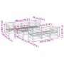 Gartensofa-Set 8-teilig aus imprägniertem Kiefernholz von vidaXL, Gartensets - Ref: Foro24-3299322, Preis: 472,64 €, Rabatt: %