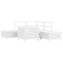 Garden sofa set 6 pieces solid white pine wood by vidaXL, Garden sets - Ref: Foro24-3250697, Price: 475,15 €, Discount: %