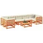 8-piece garden sofa set with wax-brown pine wood cushions by vidaXL, Garden sets - Ref: Foro24-3299336, Price: 901,66 €, Disc...