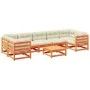 8-piece garden sofa set with wax-brown pine wood cushions by vidaXL, Garden sets - Ref: Foro24-3299336, Price: 901,66 €, Disc...