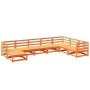 Garden sofa set 8 pieces solid pine wood wax brown by vidaXL, Garden sets - Ref: Foro24-3299575, Price: 480,84 €, Discount: %