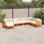 Garden sofa set 8 pieces solid pine wood wax brown by vidaXL, Garden sets - Ref: Foro24-3299575, Price: 487,10 €, Discount: %