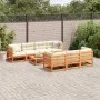 Garden sofa set 8 pieces solid pine wood wax brown by vidaXL, Garden sets - Ref: Foro24-3299320, Price: 497,19 €, Discount: %