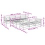 Gartensofa-Set 8-teilig aus massivem Kiefernholz, wachsbraun von vidaXL, Gartensets - Ref: Foro24-3299320, Preis: 503,74 €, R...