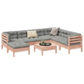 8-piece garden sofa set with Douglas fir wood cushions by vidaXL, Garden sets - Ref: Foro24-3299561, Price: 663,76 €, Discoun...
