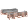 9-teiliges Gartensofa-Set mit Kissen aus Douglasienholz von vidaXL, Gartensets - Ref: Foro24-3299360, Preis: 841,03 €, Rabatt: %