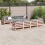 9-piece garden sofa set with Douglas fir wood cushions by vidaXL, Garden sets - Ref: Foro24-3299360, Price: 820,23 €, Discoun...