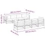 9-piece garden sofa set with Douglas fir wood cushions by vidaXL, Garden sets - Ref: Foro24-3299360, Price: 820,23 €, Discoun...