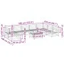 Gartensofa-Set 9-teilig aus massivem Kiefernholz, wachsbraun von vidaXL, Gartensets - Ref: Foro24-3299582, Preis: 540,01 €, R...