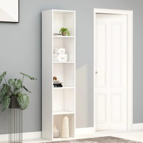 Bücherregal aus weißem Sperrholz, 40 x 30 x 189 cm von vidaXL, Bücherregale und Regale - Ref: Foro24-800954, Preis: 83,90 €, ...