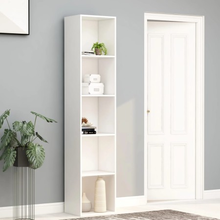 White plywood bookcase shelf 40x30x189 cm by vidaXL, Bookcases and shelves - Ref: Foro24-800954, Price: 83,90 €, Discount: %