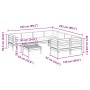 9-piece garden sofa set with wax-brown pine wood cushions by vidaXL, Garden sets - Ref: Foro24-3299374, Price: 825,52 €, Disc...