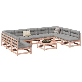 Garden sofa set 10 pieces solid Douglas fir wood by vidaXL, Garden sets - Ref: Foro24-3299594, Price: 535,43 €, Discount: %